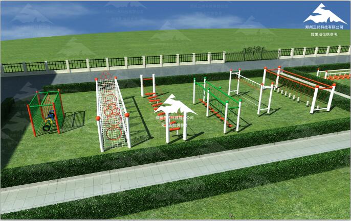 攀岩吊桩有很多的户外拓展设施厂家三邦户外专业